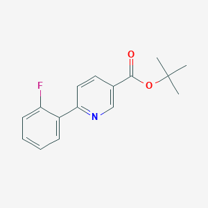 molecular formula C16H16FNO2 B8301494 tert.-Butyl 6-(2-Fluorophenyl)nicotinate 