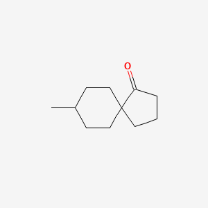 molecular formula C11H18O B8301568 8-methylspiro[4.5]decan-1-one, Mixture of diastereomers 