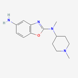 N2-Methyl-N2-(1-methyl-piperidin-4-yl)-benzooxazole-2,5-diamine