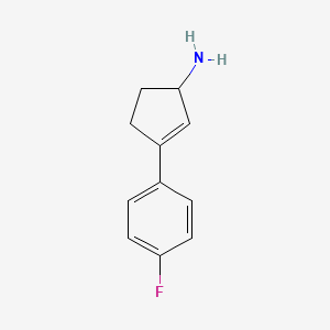 3-(4-Fluorophenyl)cyclopent-2-enamine