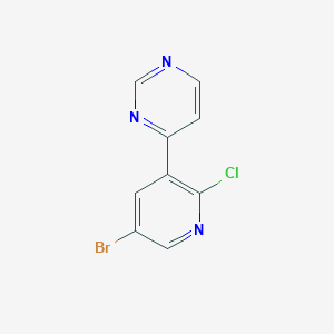 4-(5-Bromo-2-chloropyridin-3-yl)pyrimidine