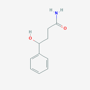 molecular formula C10H13NO2 B8302350 4-Hydroxy-4-phenylbutanamide 
