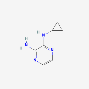 molecular formula C7H10N4 B8302363 N2-Cyclopropylpyrazine-2,3-diamine 