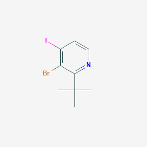 molecular formula C9H11BrIN B8302405 2-tert-Butyl-3-bromo-4-iodopyridine 