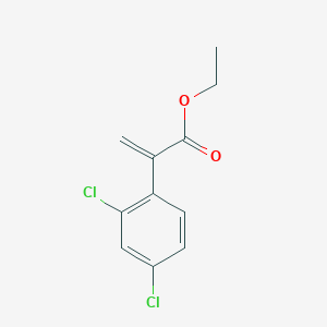 molecular formula C11H10Cl2O2 B8302437 Ethyl-alpha-(2,4-dichlorophenyl)-alpha-methyleneacetate 