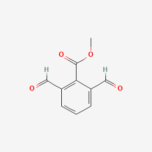 molecular formula C10H8O4 B8302479 Methyl 2,6-diformylbenzoate 