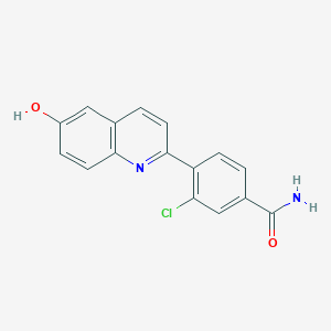3-Chloro-4-(6-hydroxyquinolin-2-yl)benzamide