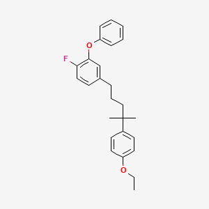 4-(4-(4-Ethoxyphenyl)-4-methylpentyl)-1-fluoro-2-phenoxybenzene