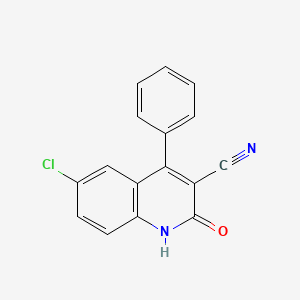 6-Chloro-2-oxo-4-phenyl-1,2-dihydro-quinoline-3-carbonitrile