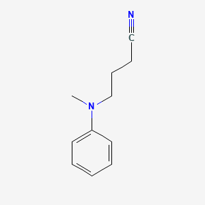 molecular formula C11H14N2 B8302713 N-(3-Cyanopropyl)-N-methylaniline 
