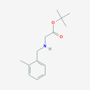 molecular formula C14H21NO2 B8302751 tert-butyl 2-{[(2-methylphenyl)methyl]amino}acetate 