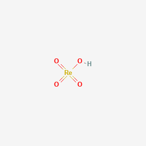 molecular formula HO4Re B083028 Perrhenic acid CAS No. 13768-11-1