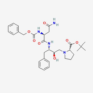 molecular formula C31H42N4O7 B8303011 Z-Asn-Phe-psi (CH(OH)CH2N)Pro-OtBu CAS No. 127749-91-1