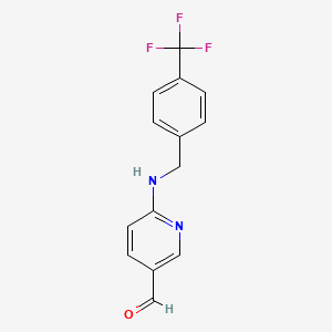 6-(4-Trifluoromethyl-benzylamino)-pyridine-3-carbaldehyde