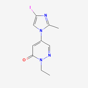 2-ethyl-5-(4-iodo-2-methyl-imidazol-1-yl)-2H-pyridazin-3-one
