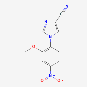 1-(2-methoxy-4-nitrophenyl)-1H-imidazole-4-carbonitrile