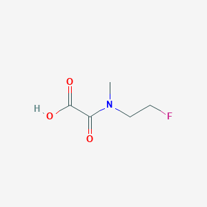 molecular formula C5H8FNO3 B8303276 N-(2-fluoroethyl)-N-methyloxamic acid 
