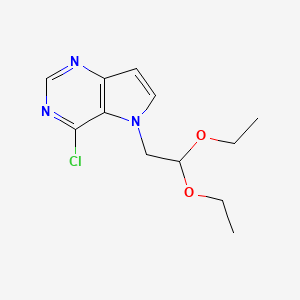 4-chloro-5-(2,2-diethoxyethyl)-5H-pyrrolo[3,2-d]pyrimidine