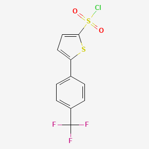 2-Chlorosulfonyl-5-[4-(trifluoromethyl)phenyl]thiophene