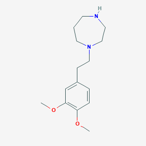 molecular formula C15H24N2O2 B8303410 N-[2-(3,4-Dimethoxyphenyl)ethyl]homopiperazine CAS No. 127404-27-7