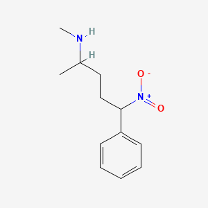 molecular formula C12H18N2O2 B8303572 Methyl-(1-methyl-4-nitro-4-phenyl-butyl)-amine 