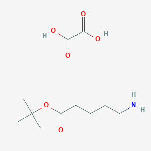 molecular formula C11H21NO6 B8303803 tert-butyl 5-aminopentanoate;oxalic acid 