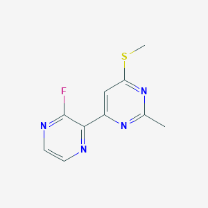 4-(3-Fluoropyrazin-2-yl)-2-methyl-6-(methylthio)pyrimidine