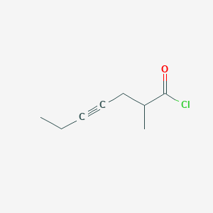 2-Methylhept-4-ynoyl chloride
