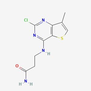 2-Chloro-4-(2-carbamoylethylamino)-7-methylthieno[3,2-d]pyrimidine
