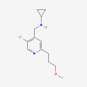 [5-Chloro-2-(3-methoxy-propyl)-pyridin-4-ylmethyl]-cyclopropyl-amine