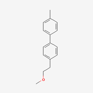 molecular formula C16H18O B8303944 4-(2-Methoxyethyl)-4'-methylbiphenyl 