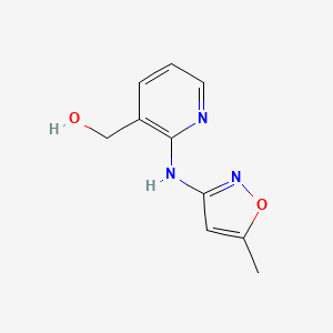 molecular formula C10H11N3O2 B8303950 (2-(5-Methyl-3-isoxazolyl)amino-3-pyridinyl)methanol 