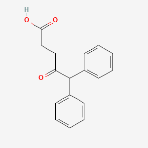 molecular formula C17H16O3 B8303962 4-Oxo-5,5-diphenylpentanoic acid 