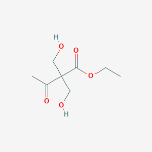 molecular formula C8H14O5 B8303965 Ethyl 2,2-bis(hydroxymethyl)-3-oxobutanoate 