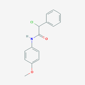 molecular formula C15H14ClNO2 B083040 2-chloro-N-(4-methoxyphenyl)-2-phenylacetamide CAS No. 10295-48-4