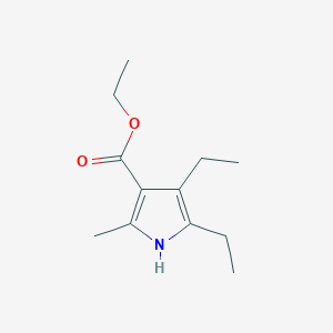 molecular formula C12H19NO2 B8304002 2-Methyl-4,5-diethyl-3carbethoxy-pyrrole 