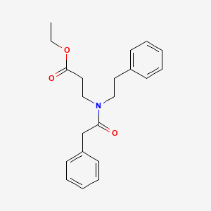 3-(Phenethyl-phenylacetyl-amino)-propionic acid ethyl ester