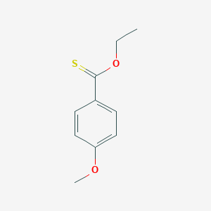 molecular formula C10H12O2S B083041 Benzenecarbothioic acid, 4-methoxy-, O-ethyl ester CAS No. 10602-66-1