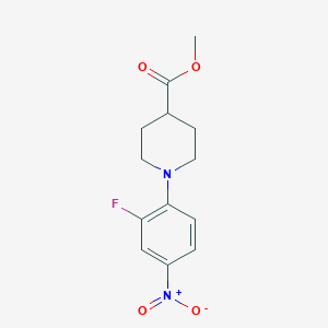 Methyl 1-(2-fluoro-4-nitrophenyl)-4-piperidine carboxylate