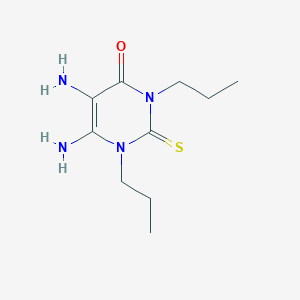 molecular formula C10H18N4OS B8304313 5,6-Diamino-1,3-dipropyl-2-thiouracil 