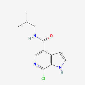 1h-Pyrrolo[2,3-c]pyridine-4-carboxamide,7-chloro-n-(2-methylpropyl)-