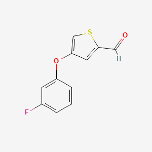 4-(3-Fluorophenoxy)thiophene-2-carbaldehyde