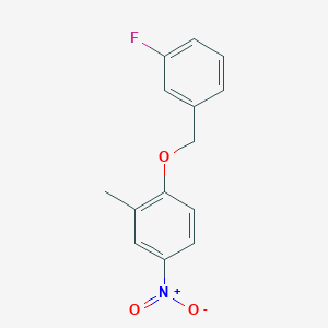 1-[(3-Fluorobenzyl)oxy]-2-methyl-4-nitrobenzene