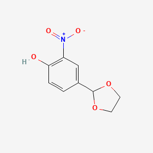 4-[1,3]Dioxolan-2-yl-2-nitro-phenol