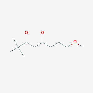 molecular formula C11H20O3 B8305114 8-Methoxy-2,2-dimethyloctan-3,5-dione 