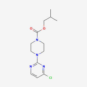 molecular formula C13H19ClN4O2 B8305118 Isobutyl 1-(4-chloropyrimidin-2-yl)piperazine-4-carboxylate 