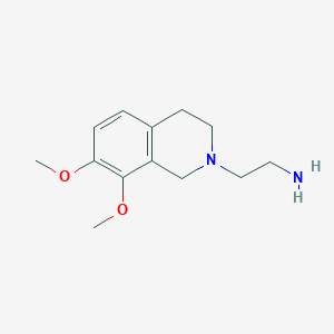 molecular formula C13H20N2O2 B8305156 N-(2-Aminoethyl)-7,8-dimethoxy-1,2,3,4-tetrahydroisoquinoline 