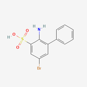 2-Amino-5-bromo[1,1'-biphenyl]-3-sulphonic acid