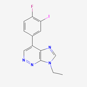 7-ethyl-4-(4-fluoro-3-iodophenyl)-7H-imidazo[4,5-c]pyridazine