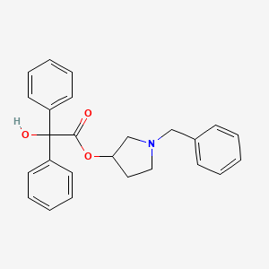 1-Benzyl-3-pyrrolidinyl hydroxy(diphenyl)acetate